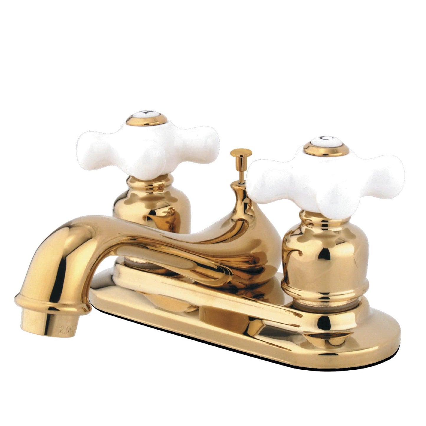 KINGSTON Brass Restoration Centerset Bathroom Faucet - Polished Brass