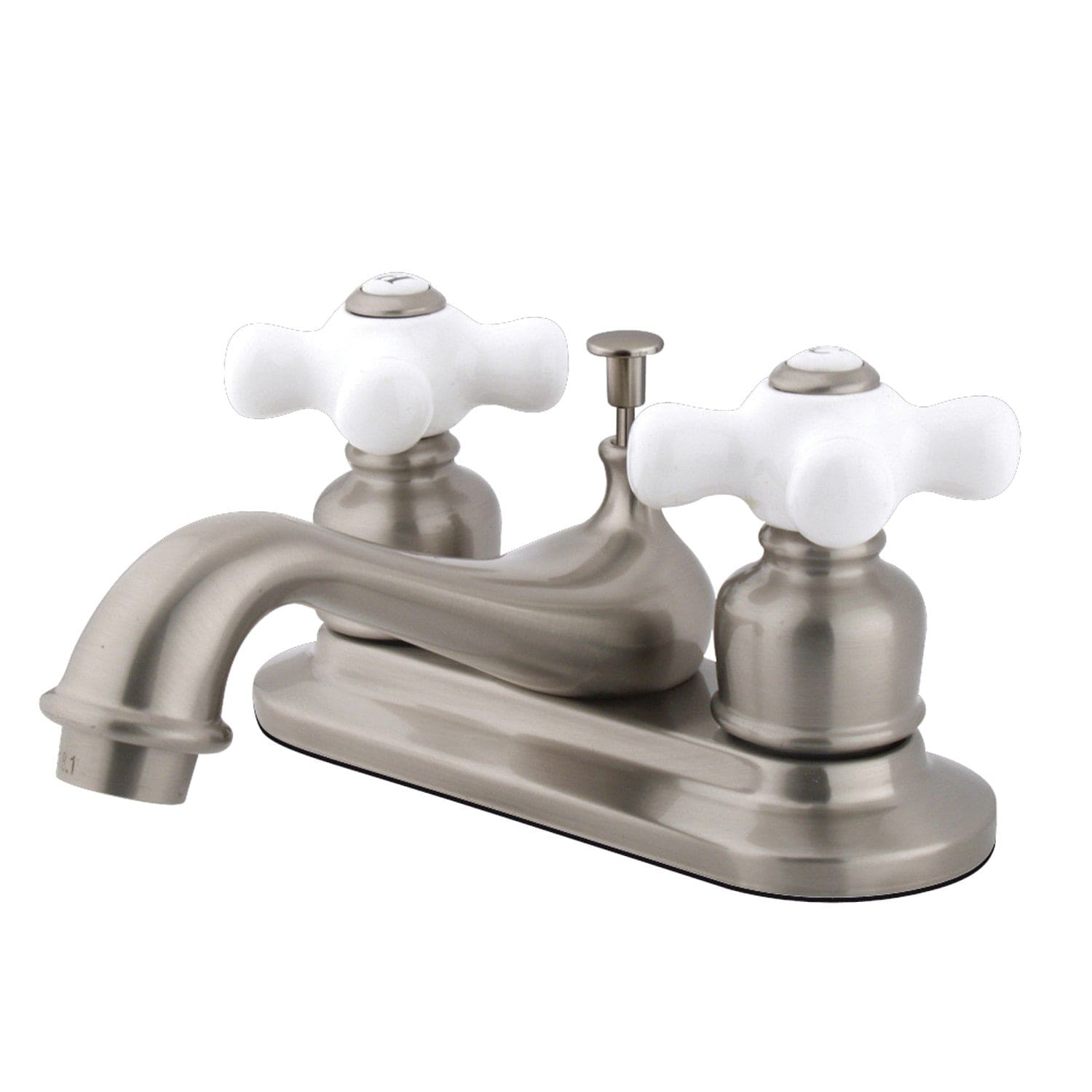 KINGSTON Brass Restoration Centerset Bathroom Faucet - Brushed Nickel