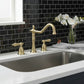 KINGSTON Brass Widespread Kitchen Faucet with Brass Sprayer - KB1790ALBS