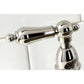 Close up of handle for Kingston Brass KS1276ALBS polished nickel faucet