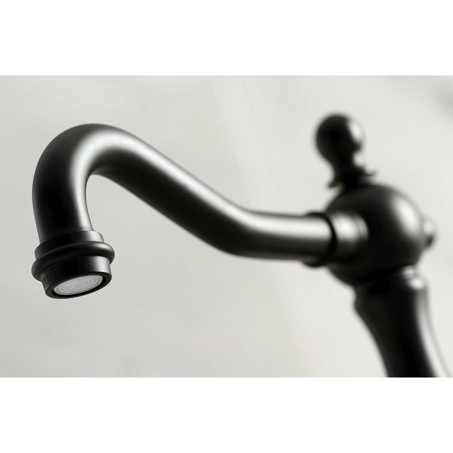 KINGSTON Brass 8" Widespread Bathroom Faucet - Matte Black