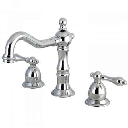 KINGSTON Brass Widespread Bathroom Faucet - Polished Chrome