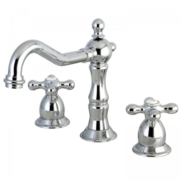 KINGSTON Brass 8 Widespread Bathroom Faucet - Polished Chrome