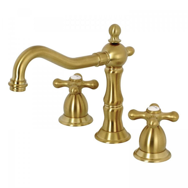 KINGSTON Brass 8 Widespread Bathroom Faucet - Brushed Brass