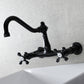 KINGSTON Brass Vintage Wall Mount Bathroom Faucet - KS3245AX