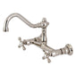 Kingston Brass KS3246AX Polished Nickel bathroom faucet on a white background