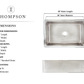 Thompson Quiroga KSA-3322HSS dimensions