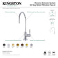 KINGSTON Brass Concord Reverse Osmosis System Filtration Water Air Gap Faucet - Matte Black