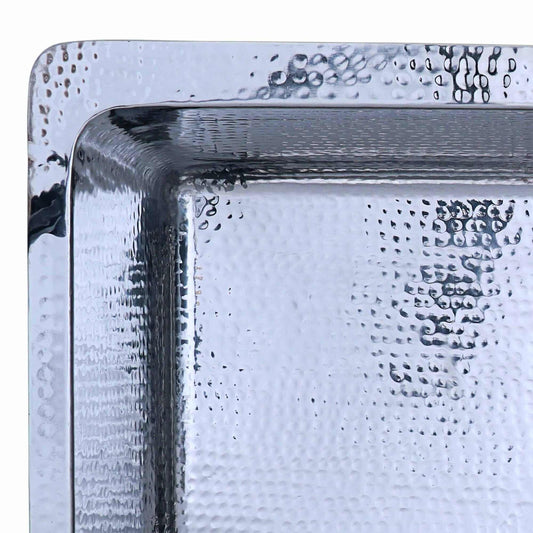 Nantucket 32" Undermount Stainless Steel Kitchen Sink - KSSH3219-10 hand-hammered design close-up.