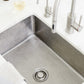 Thompson Villa 30" Hammered Stainless Steel Single Bowl Kitchen Sink - KSU-3020HSS with sleek design and drain.