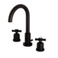 Main image for Millennium widespread, 2 handle bathroom faucet in matte blackl finish