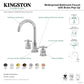 Product Feature Sheet for Millennium widespread bathroom faucee with brass pop-up