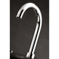 Spout detail for Millennium widespread bathroom faucet in polished chrome