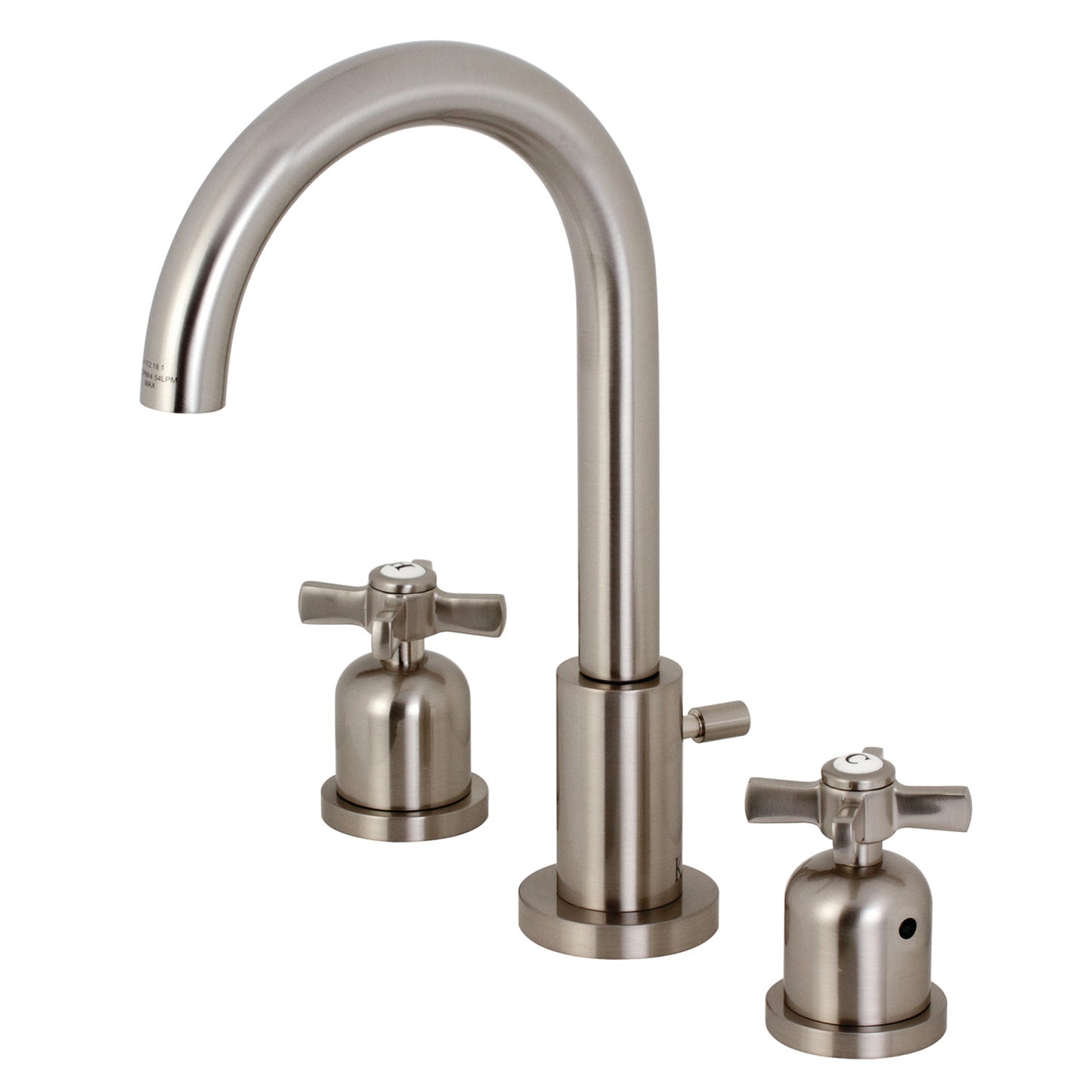 Main image for Millennium widespread, 2 handle bathroom faucet in brushed nickel finish