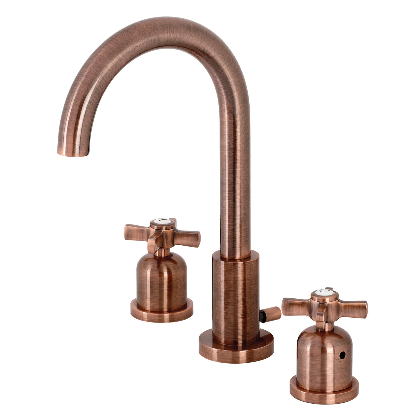 Main image for Millennium widespread, 2 handle bathroom faucet in antique copper finish