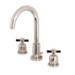 Main image for Millennium widespread, 2 handle bathroom faucet in polished nickel finish
