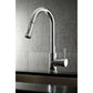 Kingston Brass LS862XDL single -handle chrome kitchen faucet Installed without deck plate