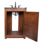 Open cabinet interior of the Thompson Lerma Chica wood vanity VTS