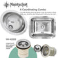 Nantucket Junior Duo Bar Sink Drain In Stainless Steel - NS-403SS
