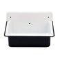 Nantucket NS-ACBS20OF-BLKW 20-inch black wall mount bucket sink