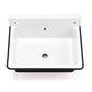 Nantucket NS-ACBS20OF-BLKW 20-inch black wall mount bucket sink, view 2
