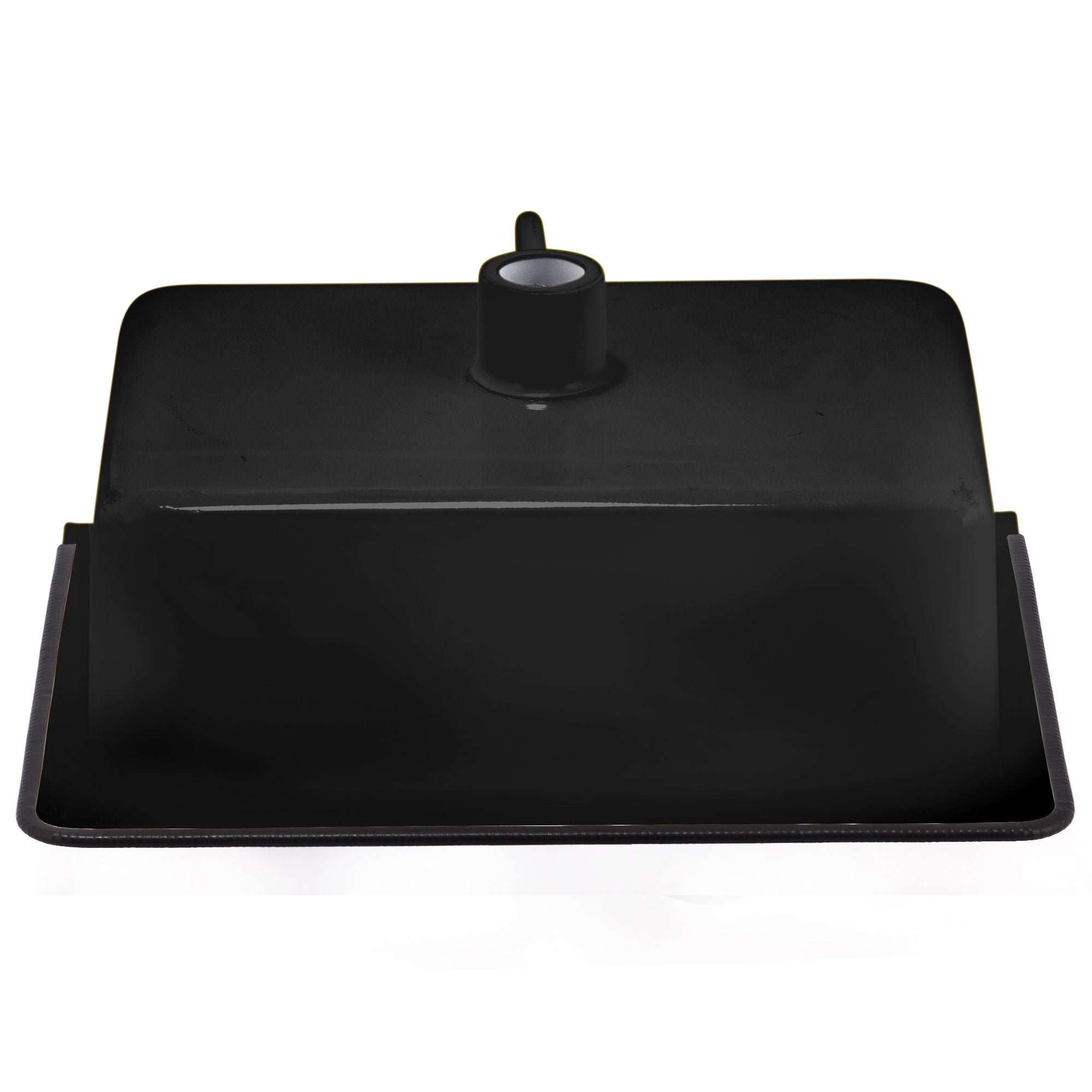 Nantucket NS-ACBS20OF-BLKW 20-inch black wall mount bucket sink, view 4