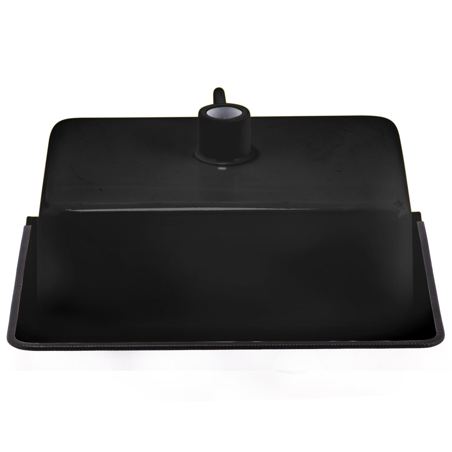 Nantucket NS-ACBS20OF-BLKW 20-inch black wall mount bucket sink, view 4