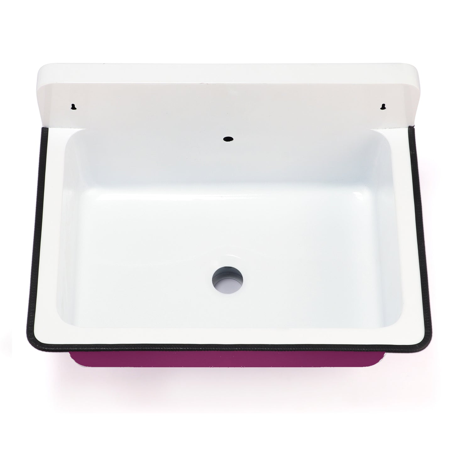 Nantucket 20" Wallmount Bucket Sink With Overflow - Pink - NS-ACBS20OF-PNKW