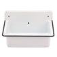 Nantucket NS-ACBS20OF-WW 20-inch white wall mount bucket sink
