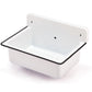 Nantucket NS-ACBS20OF-WW 20-inch white wall mount bucket sink, view 2