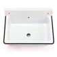 Nantucket NS-ACBS20OF-WW 20-inch white wall mount bucket sink, view 3