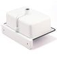 Nantucket NS-ACBS20OF-WW 20-inch white wall mount bucket sink, view 5