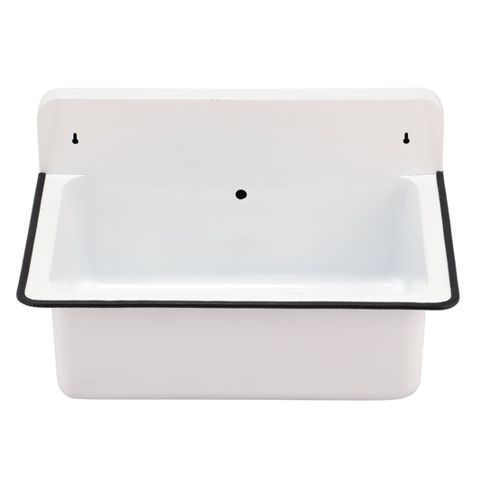 Nantucket NS-ACBS20OF-WW 20-inch white wall mount bucket sink