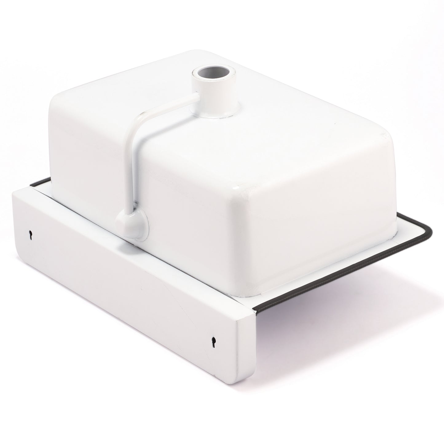 Nantucket NS-ACBS20OF-WW 20-inch white wall mount bucket sink, view 5