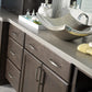 Thompson Arandas 18" Hammered Nickel Rectangular Bathroom Sink - NSP - view 4