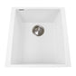 Nantucket PR1716-W 17-inch white granite composite undermount bar-prep sink