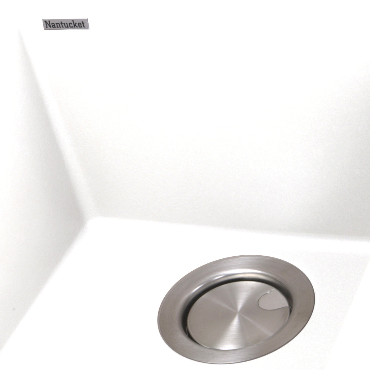 Nantucket PR1716-W 17-inch white granite composite undermount bar-prep sink, view 3