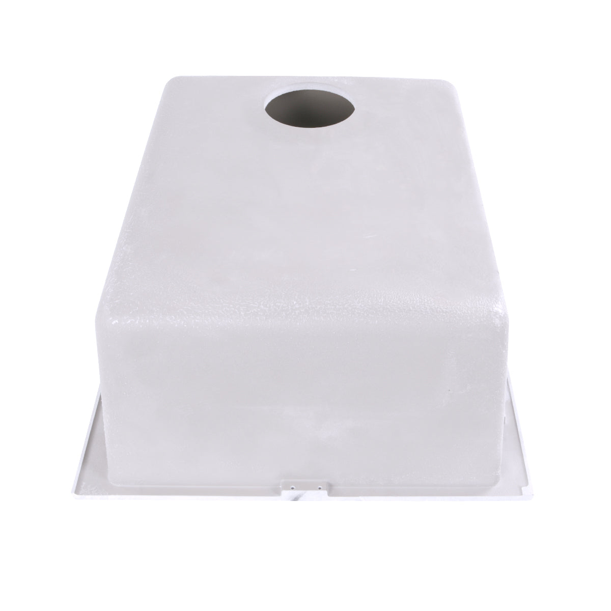 Nantucket PR1716-W 17-inch white granite composite undermount bar-prep sink, view 4