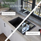 Nantucket PR3019PS granite workstation sink dual mount installation