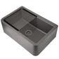 Nantucket PR3020-APS-TI 30-inch titanium granite composite farmhouse workstation sink, view 4