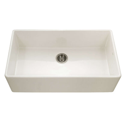 HOUZER PLATUS 36" Fireclay Apron Front Farmhouse Single Bowl Kitchen Sink