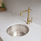Thompson De La Cruz 17 inch round hand-hammered nickel bar and prep sink, PU-1708BRN