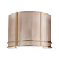 Thompson Quintana Handcrafted Oval Range Hood in Satin Brass and Burnished Nickel - KCRH36