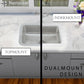 Nantucket RES2014-MF bar sink dual mount installation