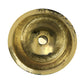 Nantucket 16.5-inch hand hammered brass round undermount bathroom sink RLB-OF, view 2