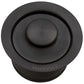 Ruvati RVA1052 Extended Garbage Disposal Flange with Deep Basket Strainer and Stopper in Gunmetal Black finish