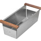 Main product image of Ruvati Stainless Steel Colander with wooden handles
