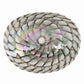 Ruvati Murano 19 inch seashell glass vessel sink in Nautilus Brown, view 5