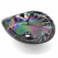 Ruvati Murano 19 inch seashell glass vessel sink in Cosmic Black, view 2