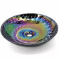 Ruvati Murano 16 inch round glass vessel sink in Cosmic Black, view 2